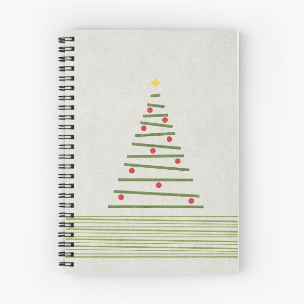 Item preview, Minimalist Christmas Tree Green Red Light Grey designed and sold by FAROSSTUDIO.