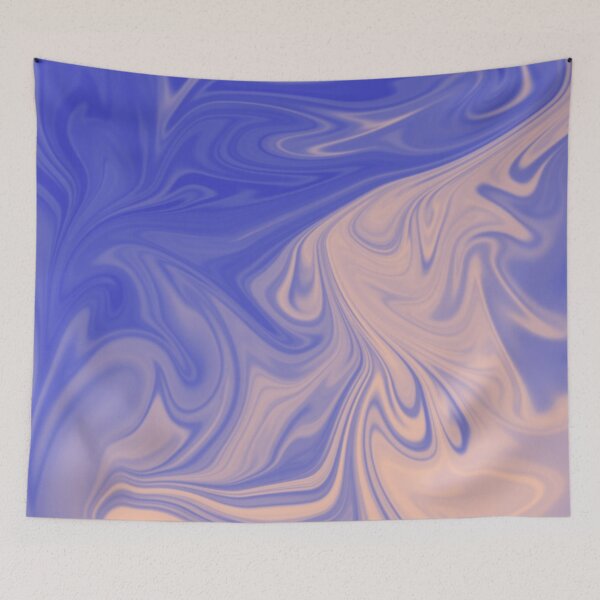 Item preview, Blue And Violet Liquid Art. Liquid Marble. Abstract Design. designed and sold by Jason123za.