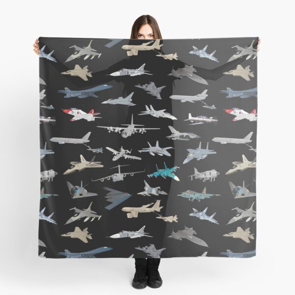Modern Military Airplanes Scarf
