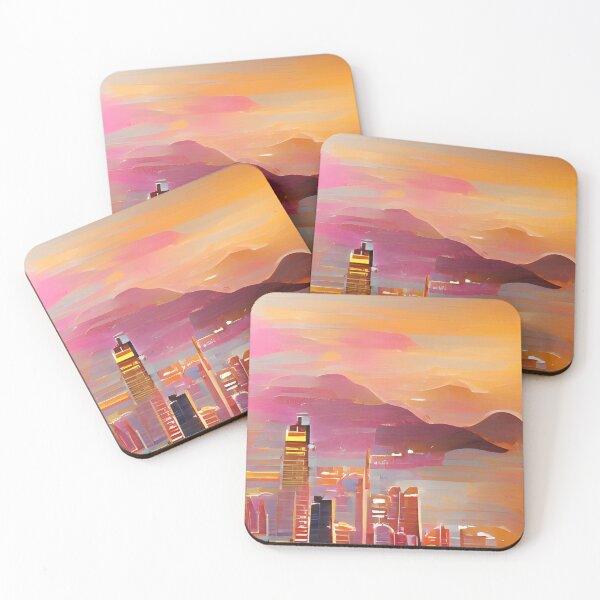 Item preview, Hong Kong Skyline Paint designed and sold by Places On Earth.