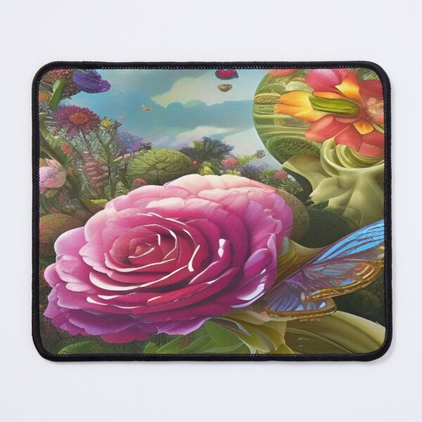 Item preview, Abstraction illustrative rosery Colorful hippie style Splash Flowers Imagination of dream  桜 world art bloomcore designed and sold by ValleyDream.