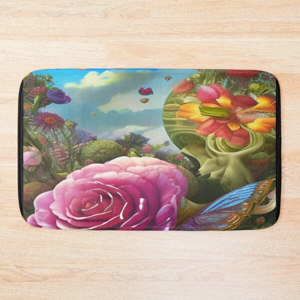 Item preview, Abstraction illustrative rosery Colorful hippie style Splash Flowers Imagination of dream  桜 world art bloomcore designed and sold by ValleyDream.