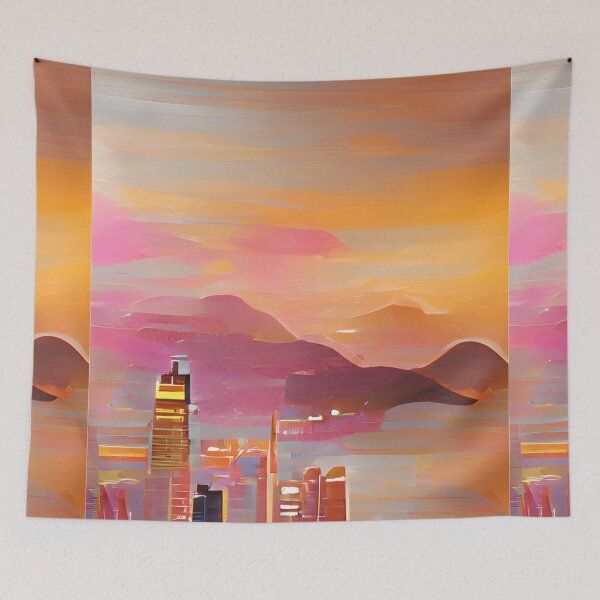 Item preview, Hong Kong Skyline Paint designed and sold by Places On Earth.
