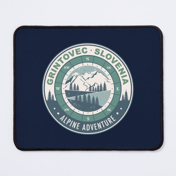 Item preview, Grintovec Slovenia Vintage Hiking Design designed and sold by CynthiaGraphics.