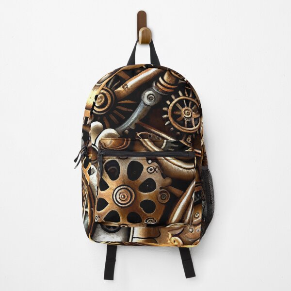 Artikelvorschau, Gold and Metallic Steampunk Drawing Pattern Digital Painting entworfen und verkauft von CodeAndColors.