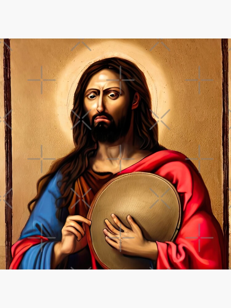 "Jesus Plays the Drum" Poster for Sale by WeedLoveJesus Redbubble