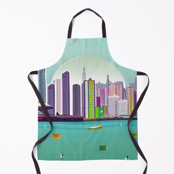 Item preview, Hong Kong Skyline Vector designed and sold by Places On Earth.
