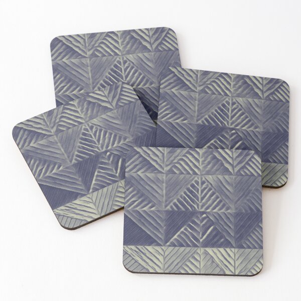 Item preview, Muted triangles in blues designed and sold by FlossOrFi.