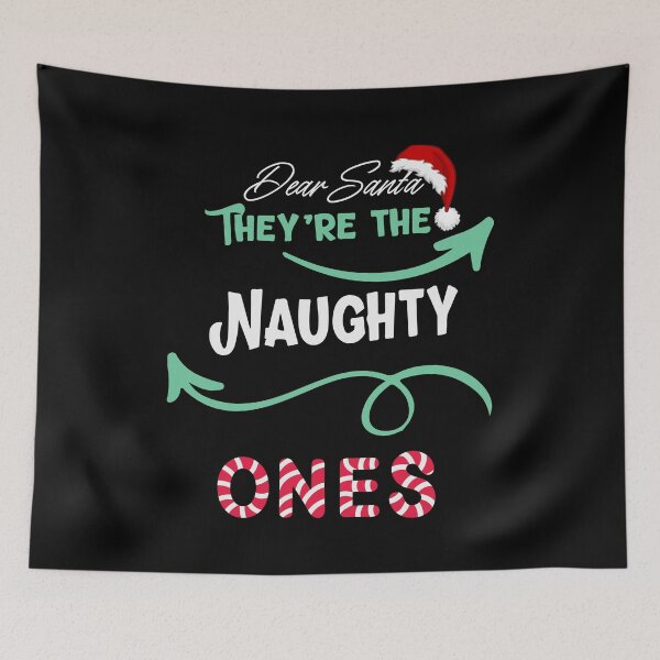 Item preview, Dear Santa They Are Are The Naughty Ones Candy Cane Christmas designed and sold by RockBeeDesigns.