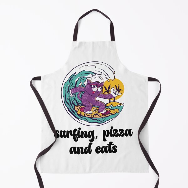 Item preview, Surfing Cat Eating Pizza, Gift for Cat Mom Dad, Cat Present designed and sold by Jewelspride.