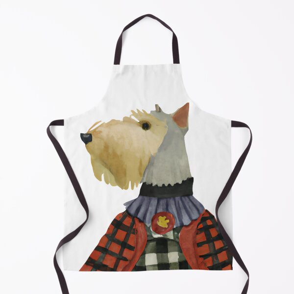 Item preview, Scottish Terrier art, illustrated Scottish Terrier, cute Scotty dog portrait, Funny animal portrait,Anthropomorphism Art designed and sold by Artsareus.