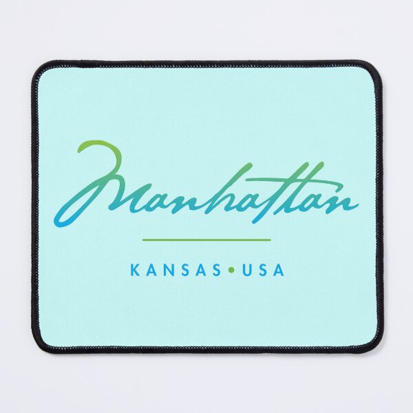 Item preview, Manhattan Kansas Typographic Design designed and sold by Futurebeachbum.