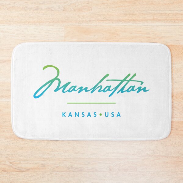 Item preview, Manhattan Kansas Typographic Design designed and sold by Futurebeachbum.