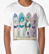 S.M. Crystal stained glass style Long T-Shirt