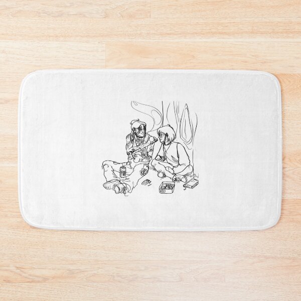 punk eren and nerd armin Bath Mat