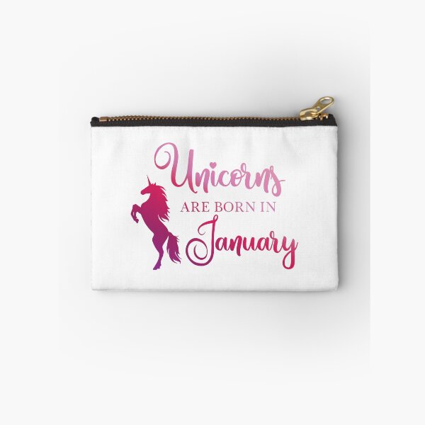 Item preview, Unicorns Are Born in January Ombre Pink Purple designed and sold by BirdysBoutique.