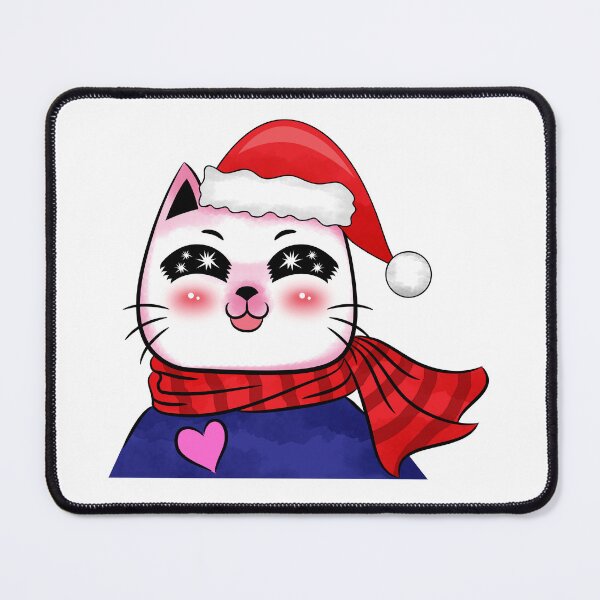 Item preview, Cute Christmas Santa Cat designed and sold by MisPuHoney.