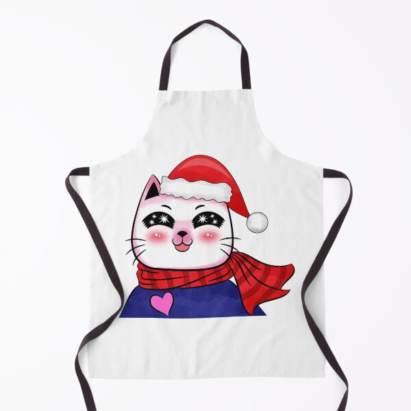 Item preview, Cute Christmas Santa Cat designed and sold by MisPuHoney.