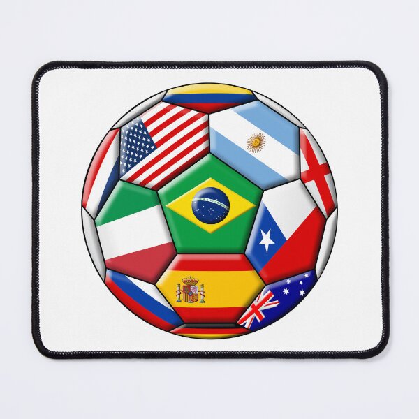 Item preview, Soccer with various flags designed and sold by siloto.