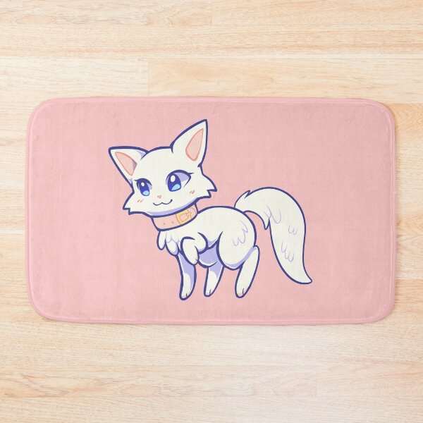 Item preview, white cat designed and sold by pigeonplushie.