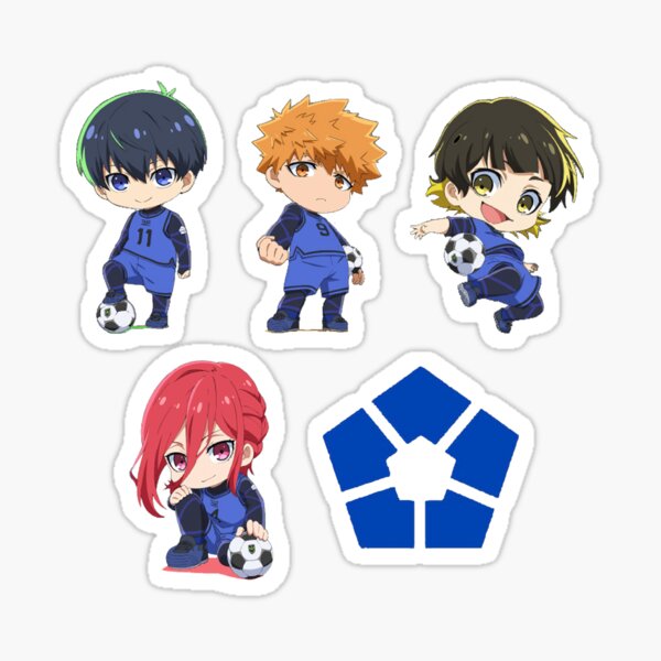  50 PCS Anime Blue Lock Stickers, Waterproof Anime