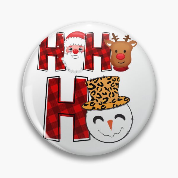 Item preview, Ho Ho Ho Cute Christmas Santa Claus Reindeer Snowman designed and sold by MisPuHoney.