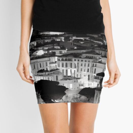 Rome Cityscape Mini Skirt