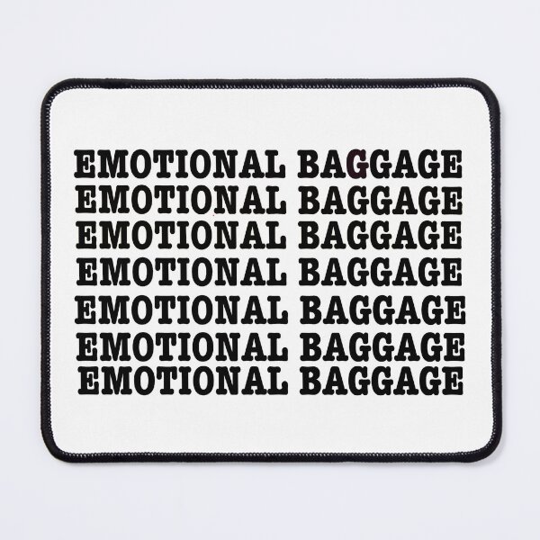 Item preview, Emotional baggage pattern white designed and sold by Mermaidssparkle.