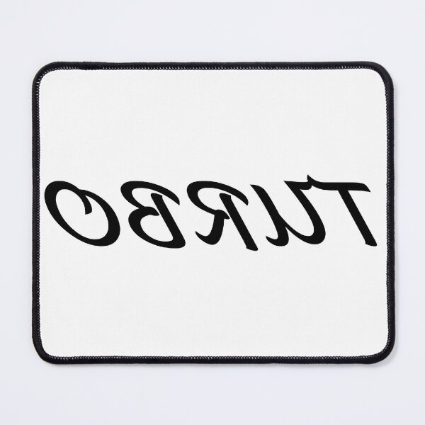 Item preview, TURBO! Sports car sticker (backwards for front of car) designed and sold by TristianDaCuna.