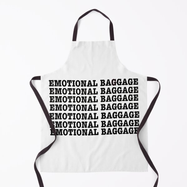 Item preview, Emotional baggage pattern white designed and sold by Mermaidssparkle.