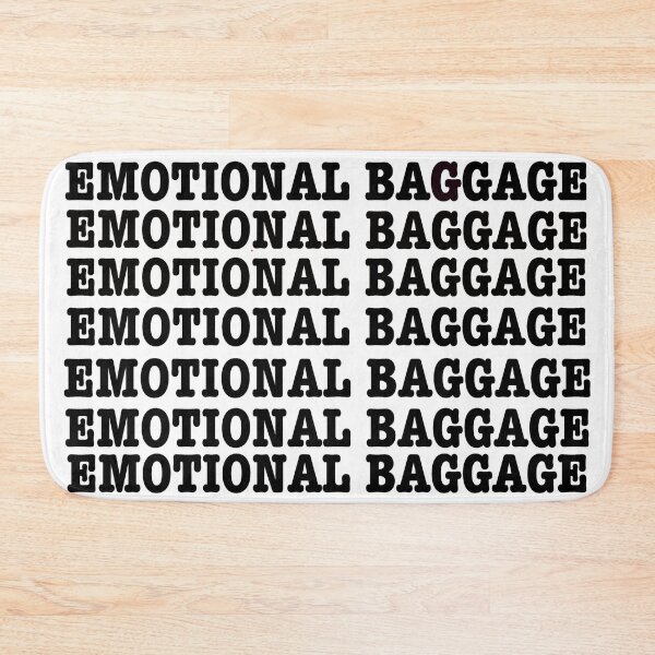 Item preview, Emotional baggage pattern white designed and sold by Mermaidssparkle.