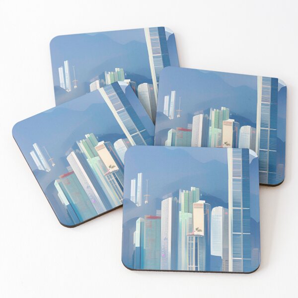 Item preview, Hong Kong Cityscape Art designed and sold by Places On Earth.