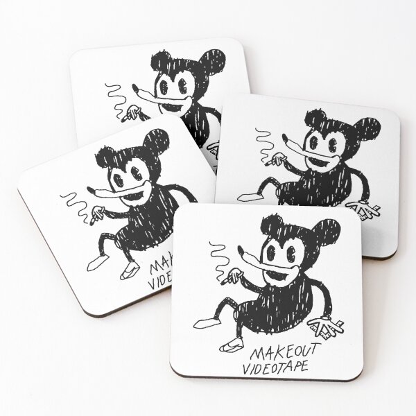 Item preview, Makeout Videotape YIN YANG Mouse Doodle Black designed and sold by That-Indie-Guy.