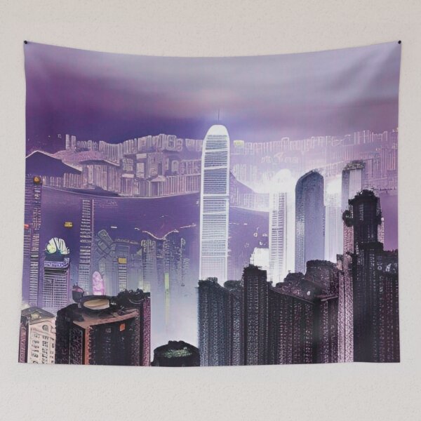 Item preview, Hong Kong Night Skyline designed and sold by Places On Earth.