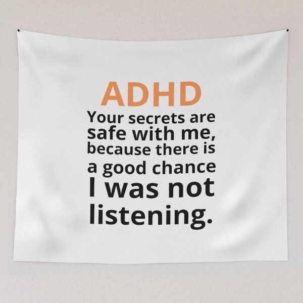 Item preview, ADHD Quote designed and sold by BuraxisQuotes.