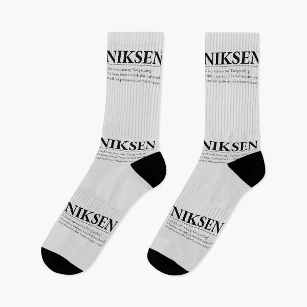 Item preview, Niksen -The art of doing nothing- Simple black text design designed and sold by tinytiger77.