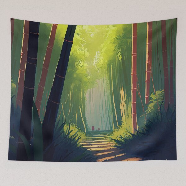 Item preview, Bamboo forest wallpaper designed and sold by NeroKanji.