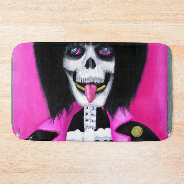 Item preview, rocker skeleton with a wig designed and sold by CyberCult Store.