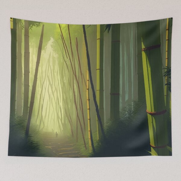 Item preview, Bamboo forest wallpaper designed and sold by NeroKanji.