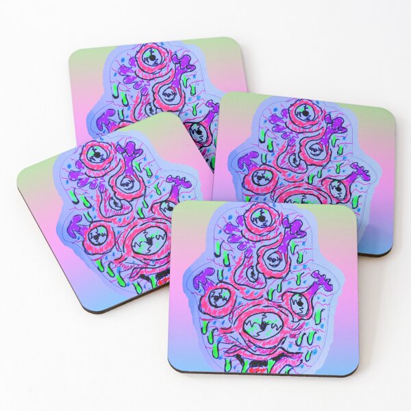 Item preview, Lowbrow Hamsa Pastel designed and sold by Discordant Dreams Art.