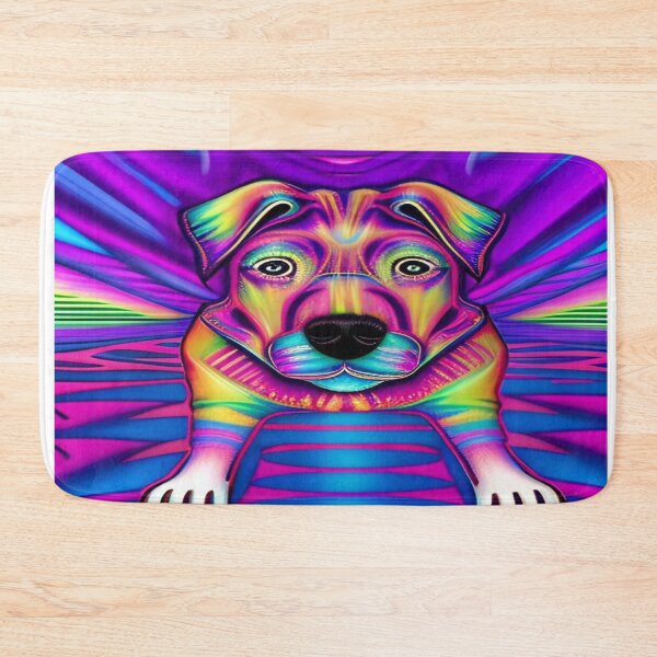 Item preview, Rainbow Doggy Abstraction Pets Dog Puppy Love Spectacular Doglove designed and sold by ValleyDream.