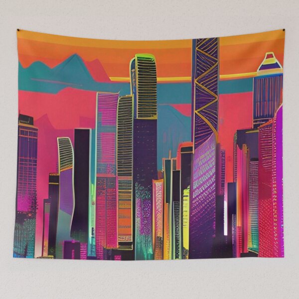 Item preview, Hong Kong Abstract Art designed and sold by Places On Earth.