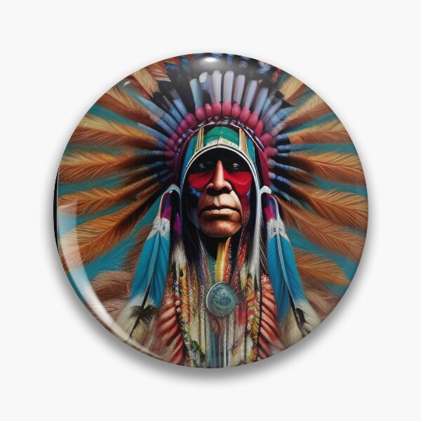 Item preview, Native American In Headdress designed and sold by CJ Anderson.