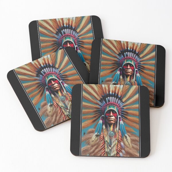 Item preview, Native American In Headdress designed and sold by CJ Anderson.