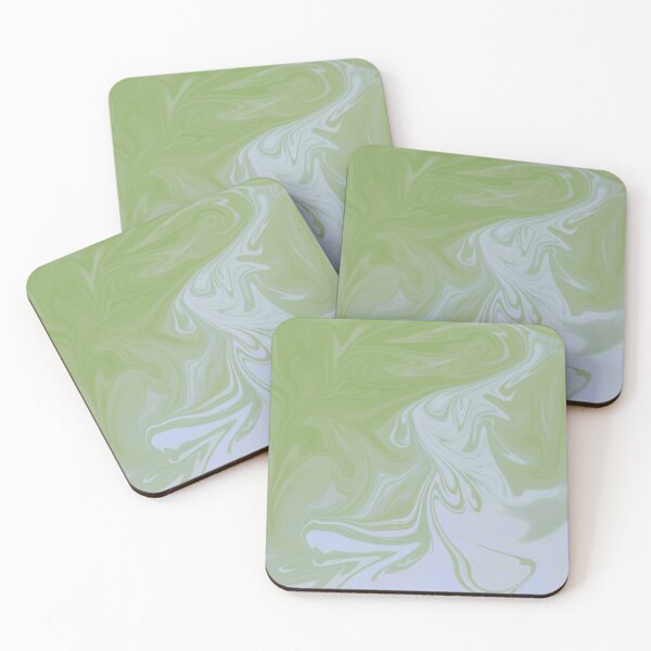Item preview, Olive Green And White Liquid Art. Liquid Marble. Abstract Design. designed and sold by Jason123za.