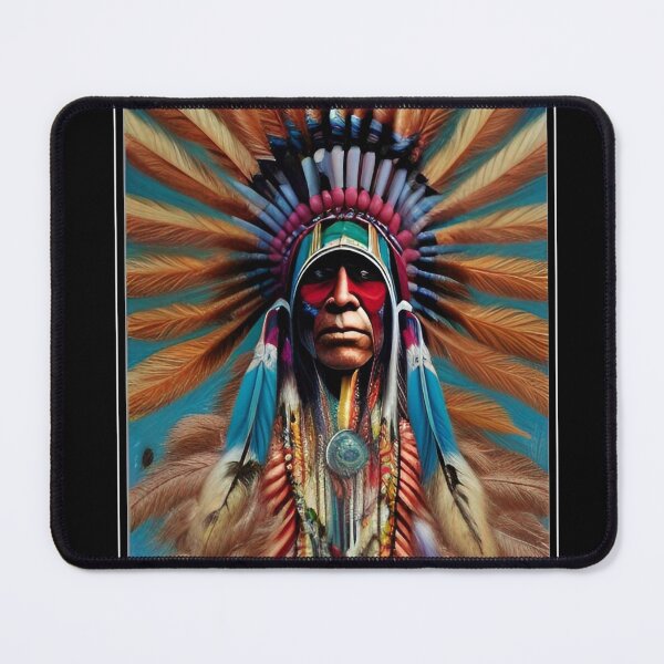 Item preview, Native American In Headdress designed and sold by CJ Anderson.