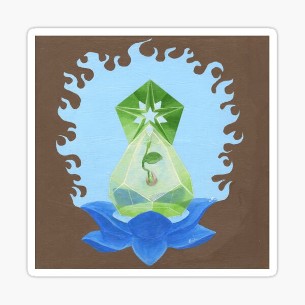 Blazing Wisdom Fire Sticker