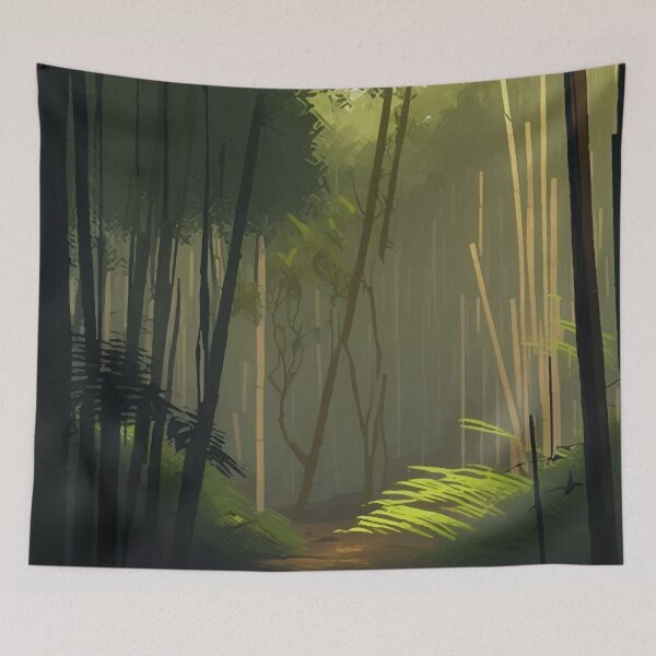 Item preview, Bamboo forest wallpaper designed and sold by NeroKanji.