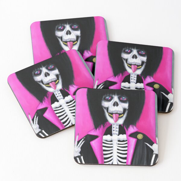 Item preview, rocker skeleton with a wig designed and sold by CyberCult Store.