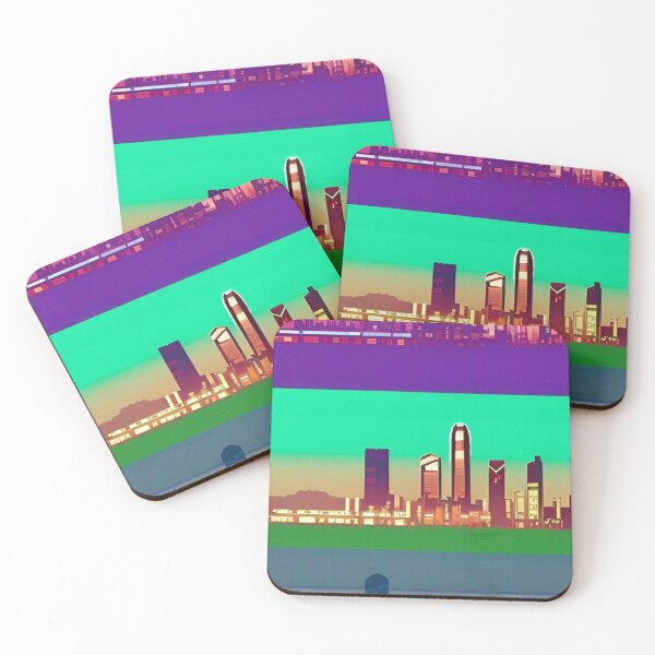 Item preview, Hong Kong Skyline Art designed and sold by Places On Earth.